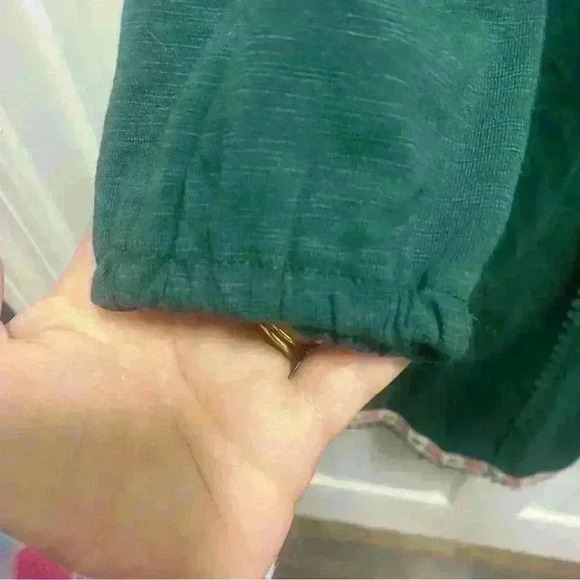 Matilda Jane Womens Dress Nadine Fancy Charlie Emerald Green Floral Trim Size S - Picture 7 of 11